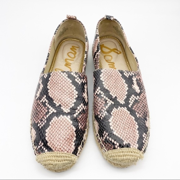 Sam Edelman Khloe Snake Print Espadrille Slip On - Picture 2 of 5
